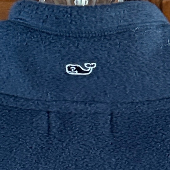 Vineyard Vines Navy Fleece Vest - Picture 6 of 10